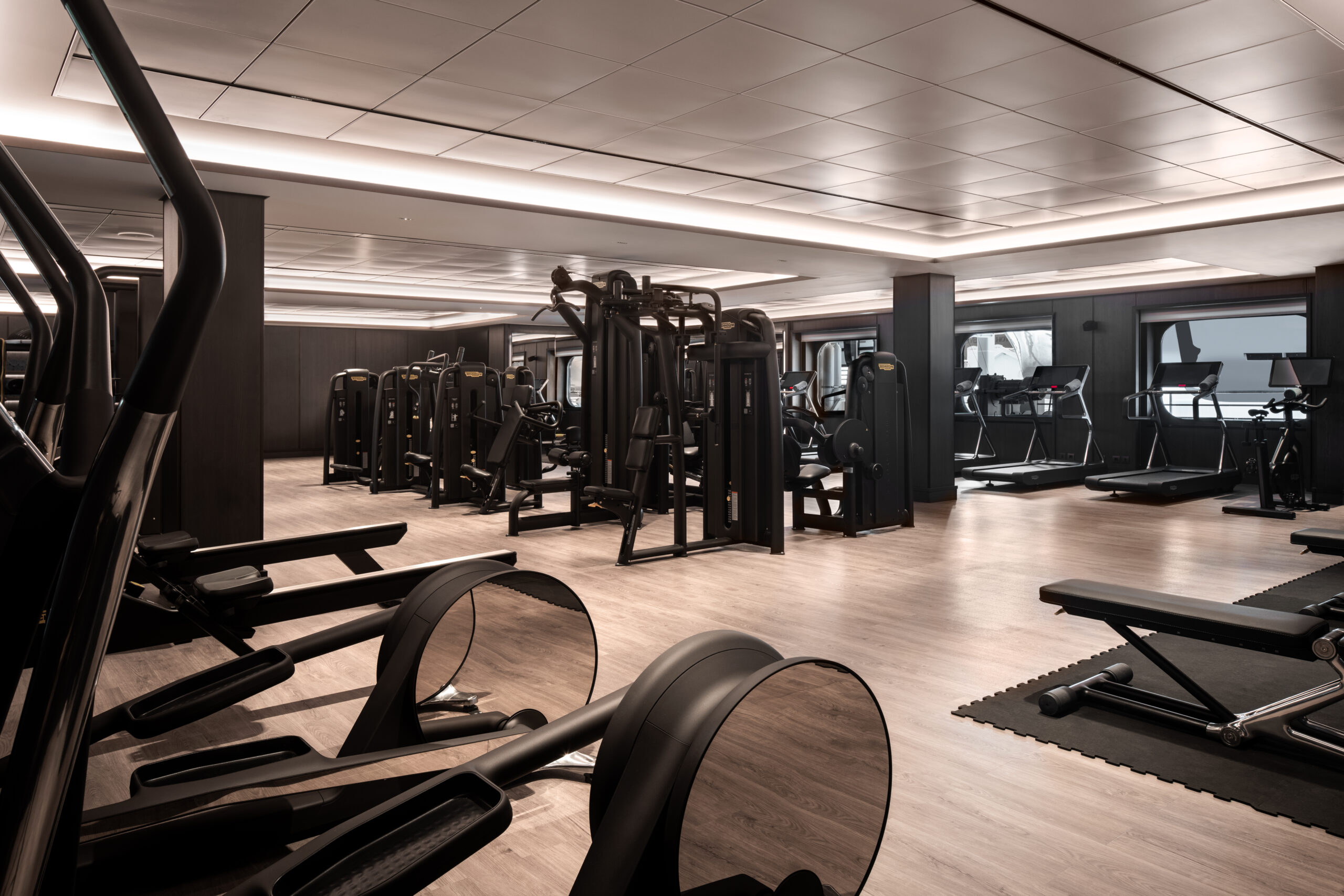 The Fitness Studio aboard Ilma.

Don Riddle; September 2024 Architectural Photoshoot. Content is licensed for worldwide, unlimited, perpetual use.