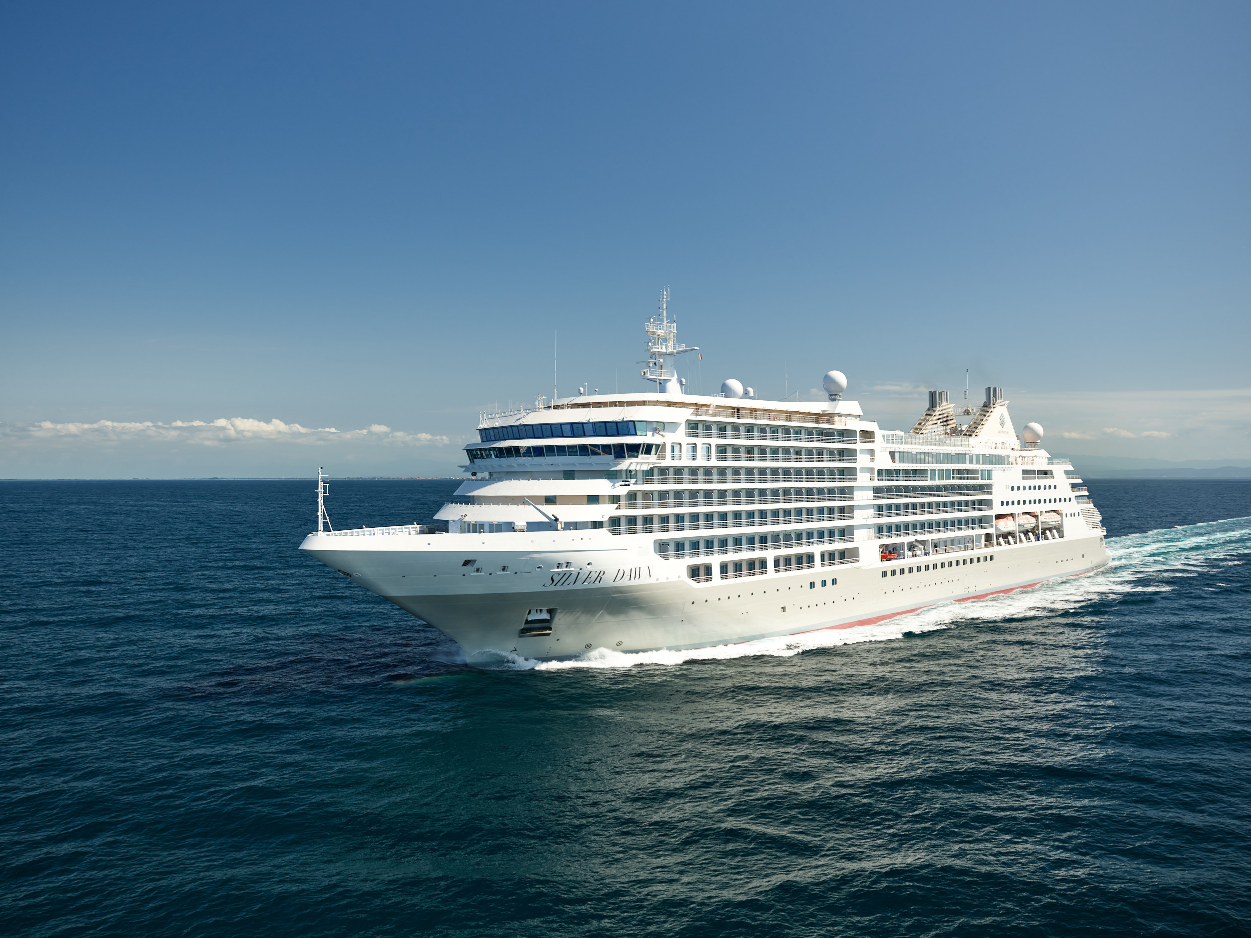 Sea trials of the Silver Dawn.