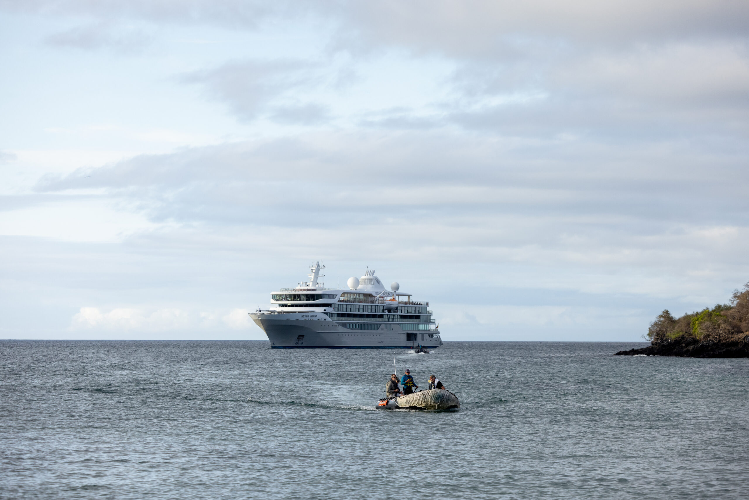 ZODIAC AT PUNTA CORMORANT