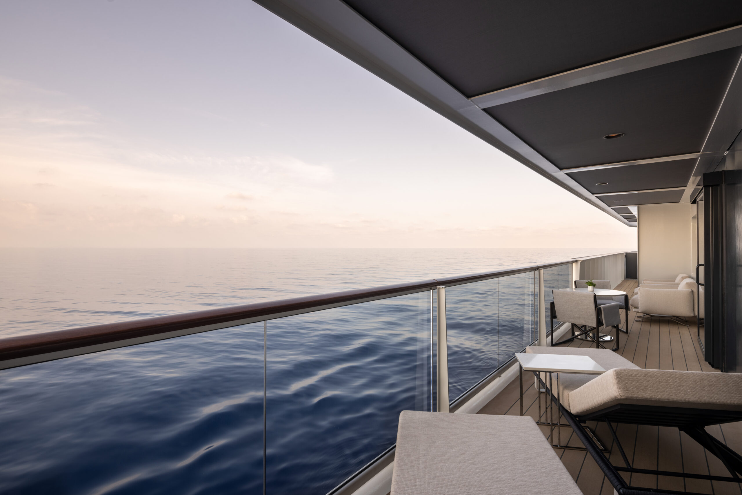 The View Suite balcony view aboard Ilma.

Don Riddle; September 2024 Architectural Photoshoot. Content is licensed for worldwide, unlimited, perpetual use.